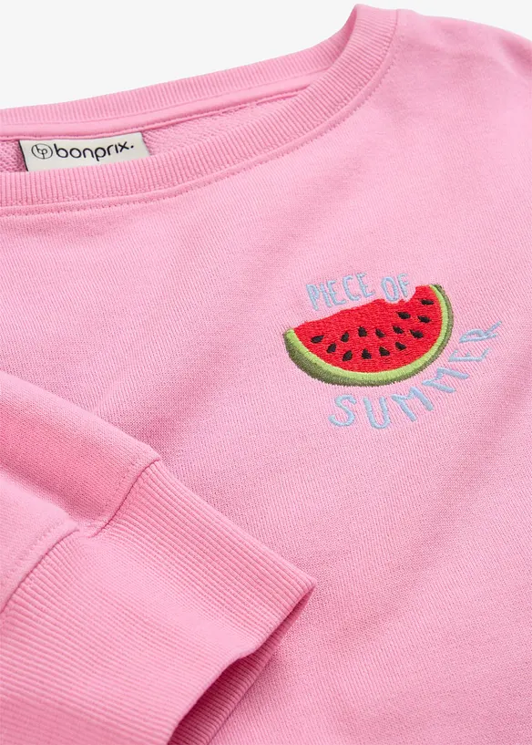 Felpa in puro cotone, bonprix