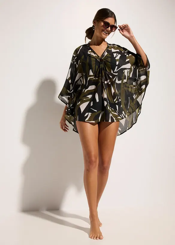 Tunica da spiaggia trasparente, bonprix