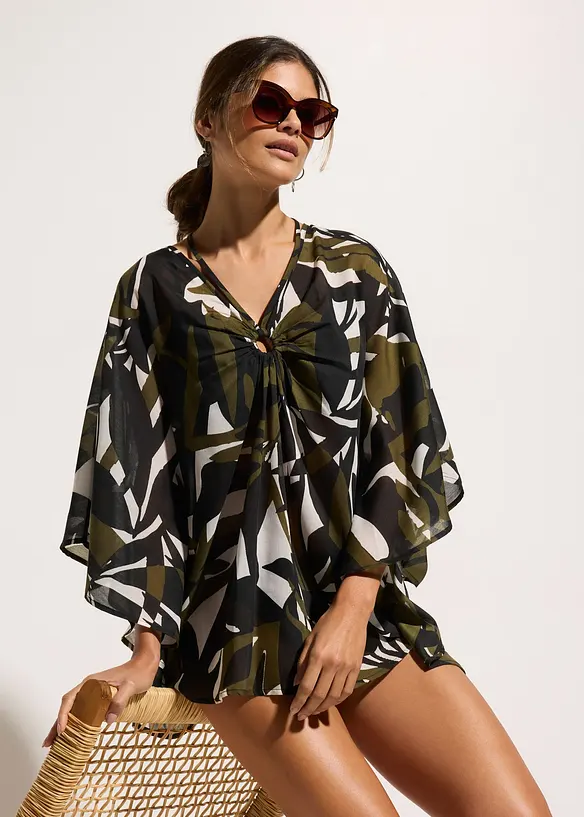 Tunica da spiaggia trasparente, bonprix