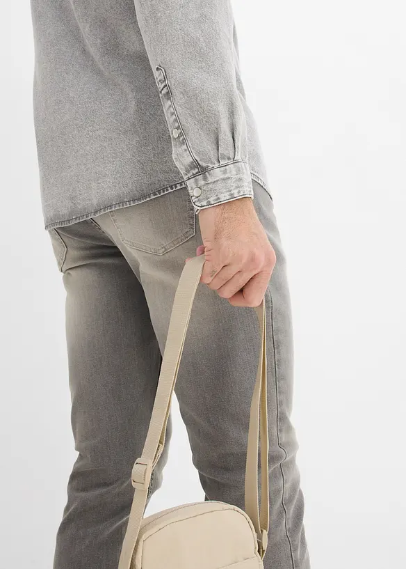 Camicia a maniche lunghe in jeans di puro cotone biologico, bonprix