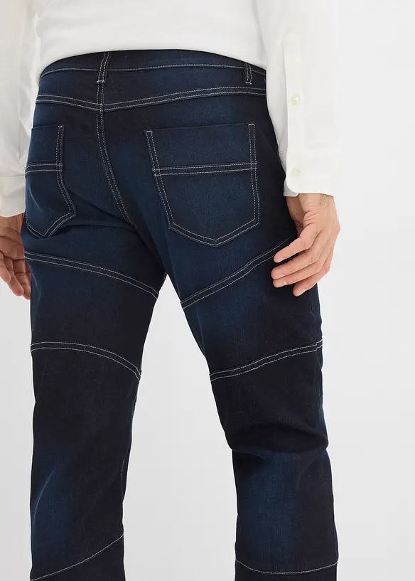 Jeans regular fit con vita elasticizzata, straight, bonprix