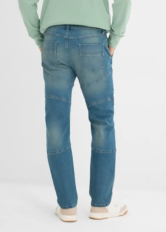 Jeans elasticizzati regular fit con vita comoda, straight, bonprix
