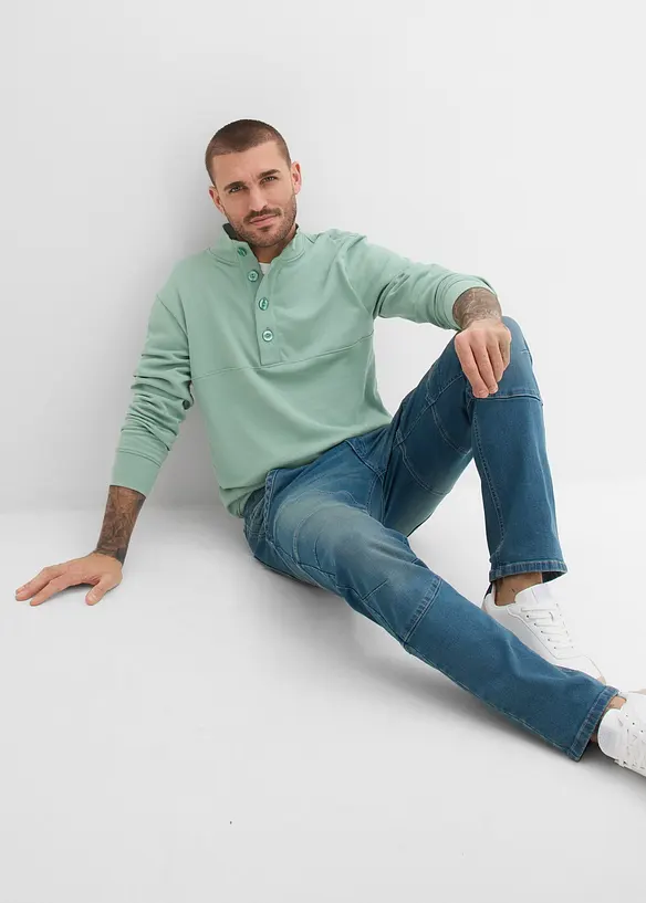 Jeans elasticizzati regular fit con vita comoda, straight, bonprix