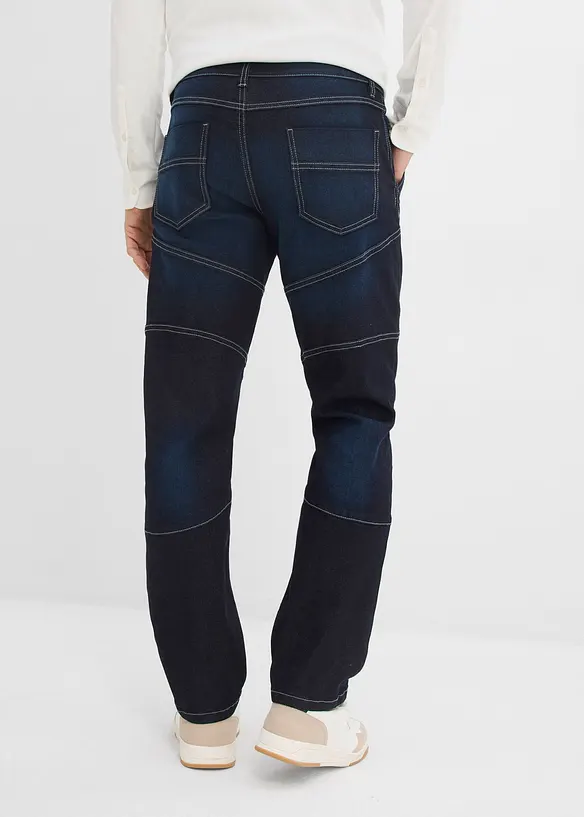 Jeans regular fit con vita elasticizzata, straight, bonprix
