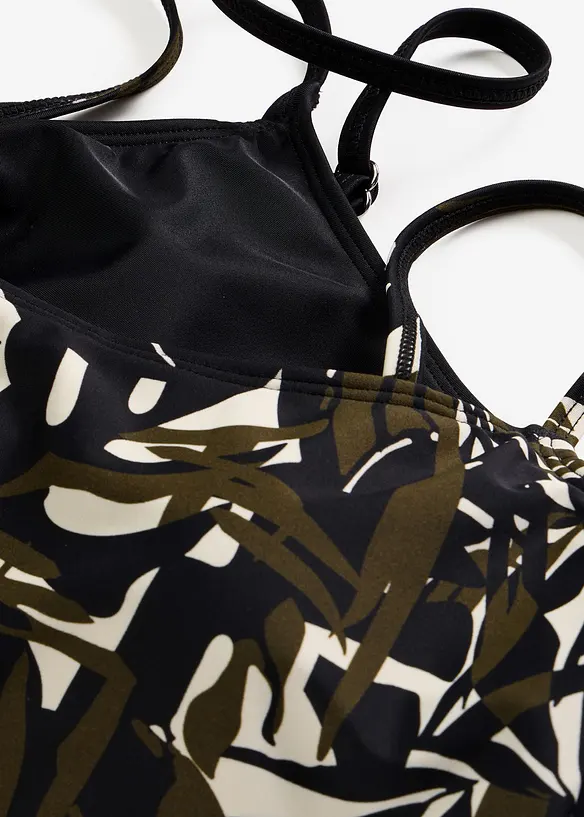 Reggiseno bikini a bustier (pacco da 2) in tinta unita e fantasia, bonprix