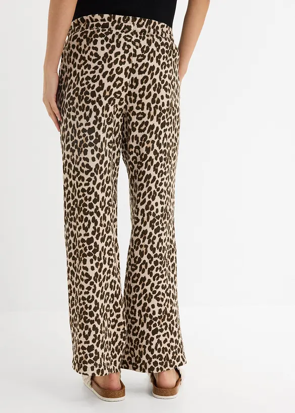 Pantaloni pr&eacute;maman 2 in 1 per la gravidanza e oltre in mussola di puro cotone, bonprix