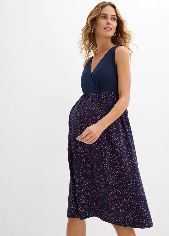 Abito pr&eacute;maman / da allattamento + maglia in cotone (set 2 pezzi), bonprix