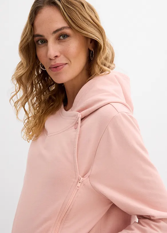 Felpa con zip pr&eacute;maman 3 in 1 per la gravidanza e dopo con funzione babywearing, bonprix