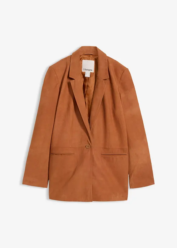 Blazer in pelle scamosciata, bonprix