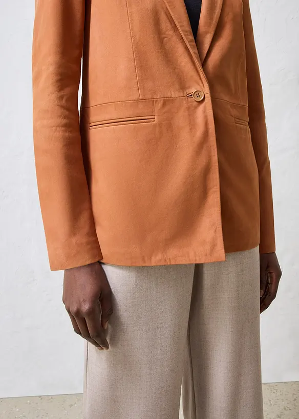 Blazer in pelle scamosciata, bonprix