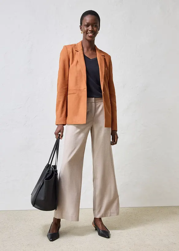 Blazer in pelle scamosciata, bonprix