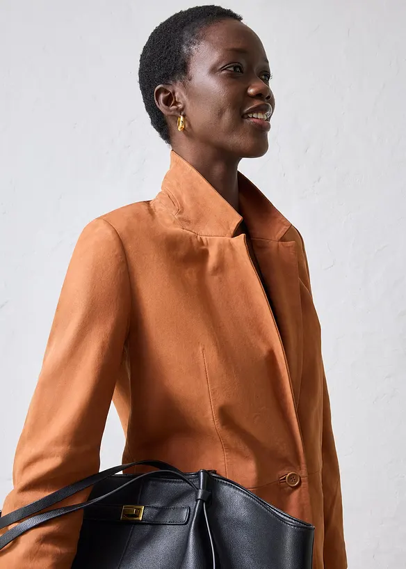 Blazer in pelle scamosciata, bonprix