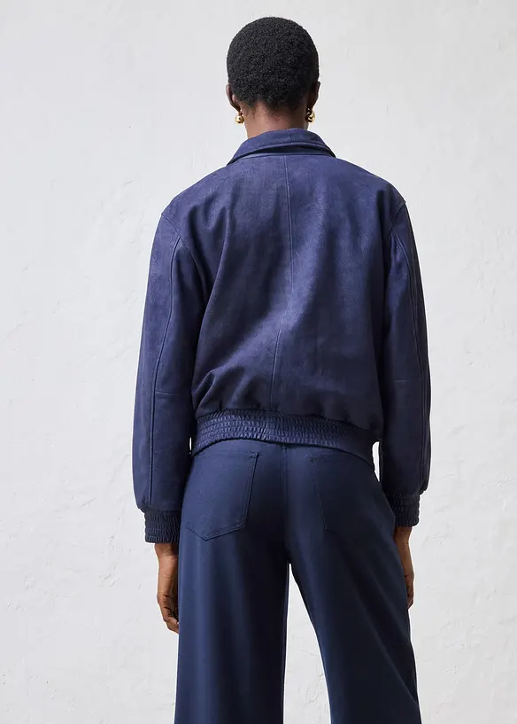 Bomber in pelle scamosciata, bonprix