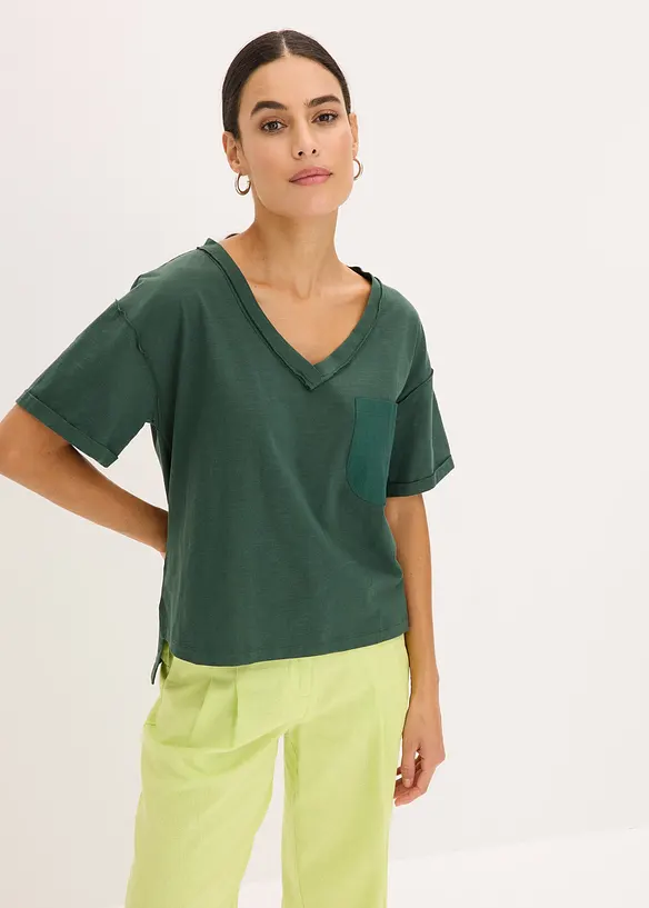 T-shirt oversize in puro cotone, bonprix