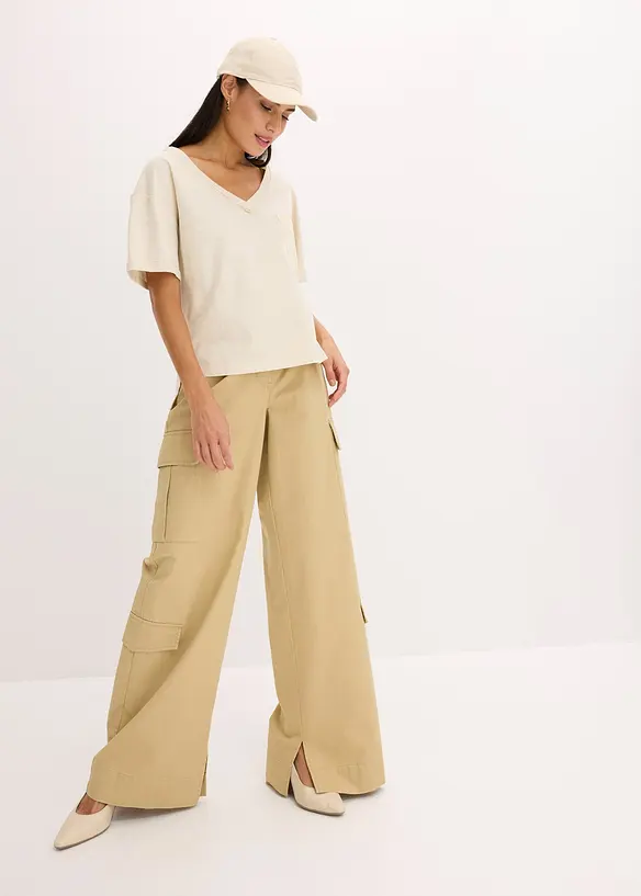 T-shirt oversize in puro cotone, bonprix