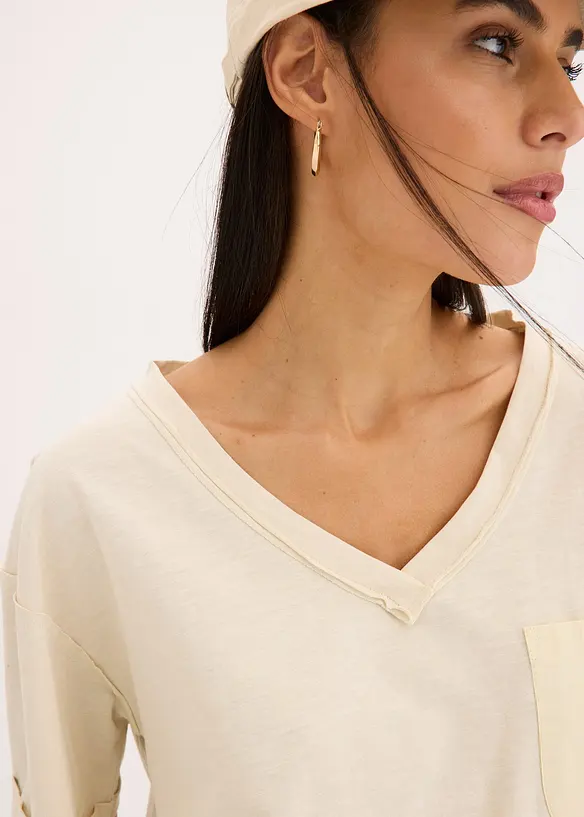 T-shirt oversize in puro cotone, bonprix