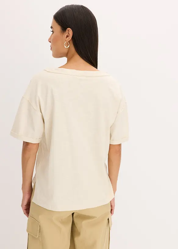 T-shirt oversize in puro cotone, bonprix