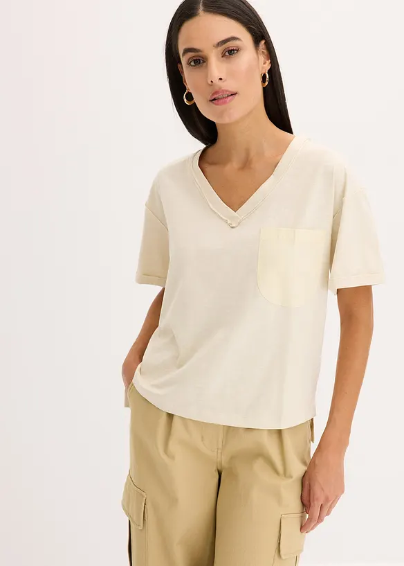 T-shirt oversize in puro cotone, bonprix