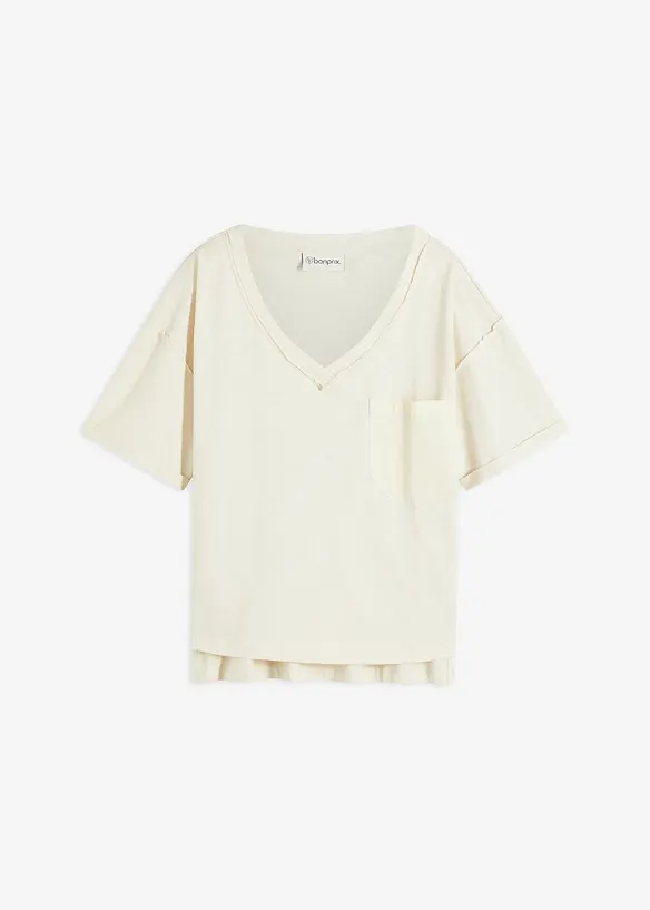 T-shirt oversize in puro cotone, bonprix