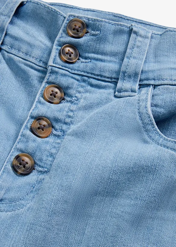 Jeans elasticizzati straight, vita alta, bonprix