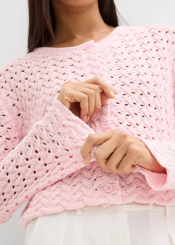 Cardigan traforato, bonprix