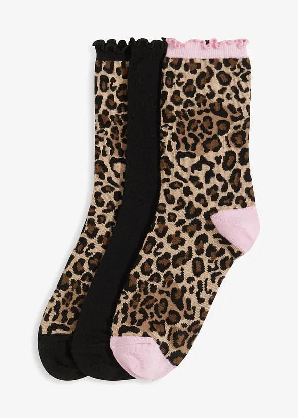 Calzini con cotone biologico (pacco da 3 paia), bonprix