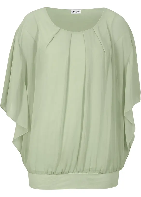Blusa in chiffon con canotta, bonprix