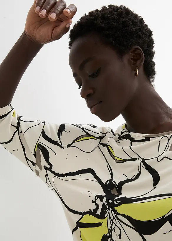 Maglia in fantasia floreale, bonprix