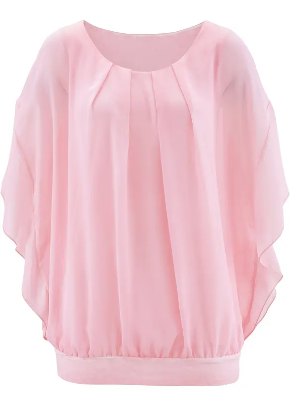 Blusa in chiffon con canotta, bonprix