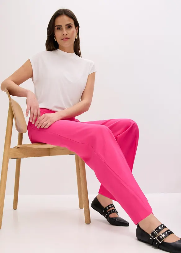 Pantaloni larghi leggeri con viscosa, bonprix