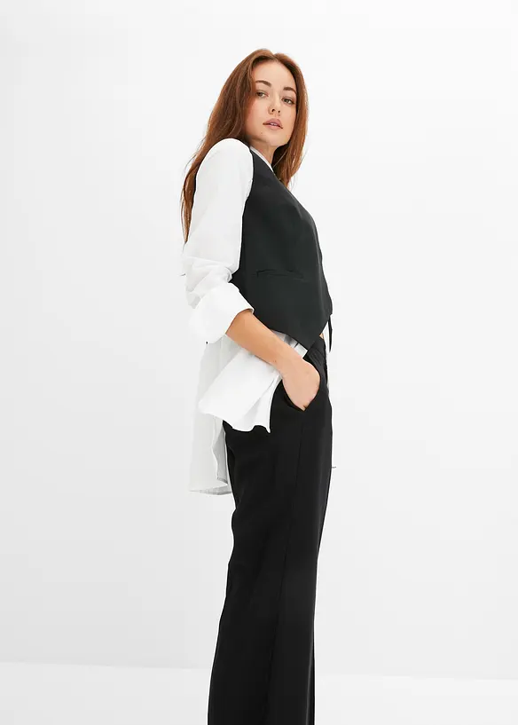 Pantaloni larghi leggeri con viscosa, bonprix