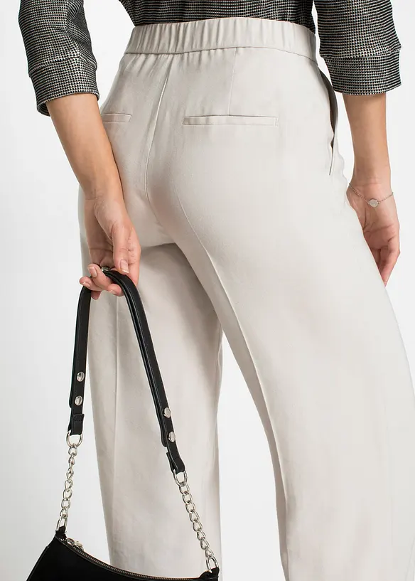 Pantaloni larghi leggeri con viscosa, bonprix