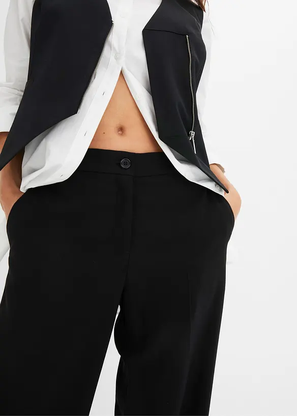 Pantaloni larghi leggeri con viscosa, bonprix