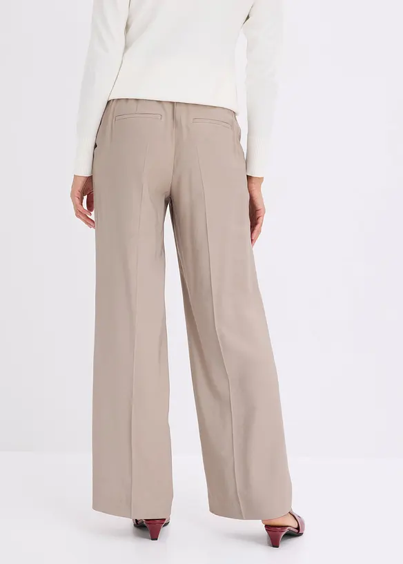 Pantaloni larghi leggeri con viscosa, bonprix