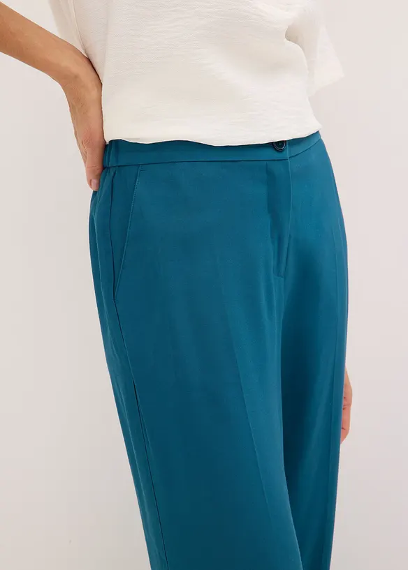 Pantaloni larghi leggeri con viscosa, bonprix