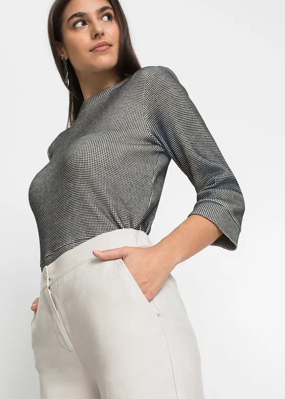 Pantaloni larghi leggeri con viscosa, bonprix