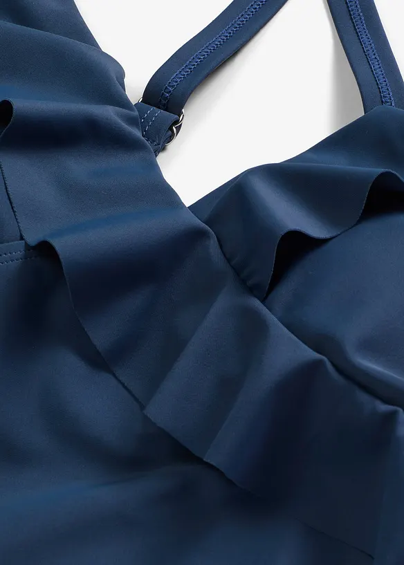 Tankini con volant (set 2 pezzi), bonprix