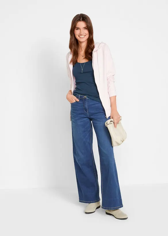 Top con spalline sottili in puro cotone (pacco da 3), bonprix