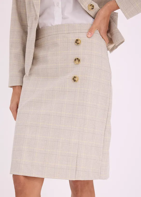 Gonna longuette in principe di Galles, bonprix