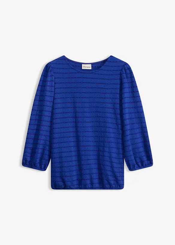 Maglia stile tunica in tessuto operato, bonprix