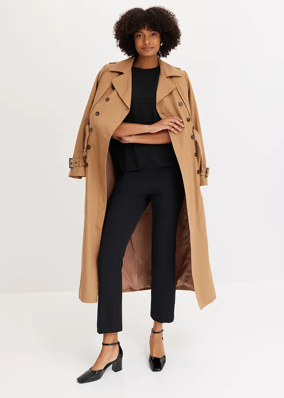 Maglia stile tunica in tessuto operato, bonprix