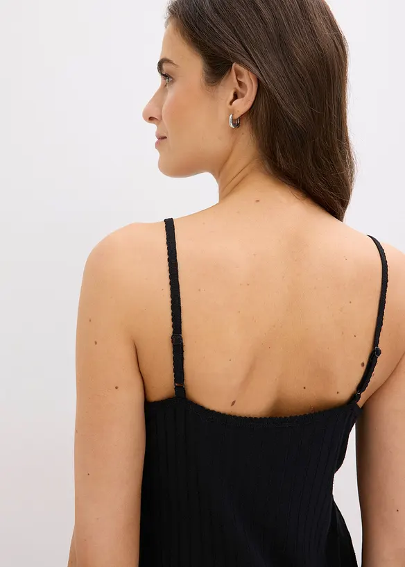 Pigiama in morbido jersey pointelle, bonprix