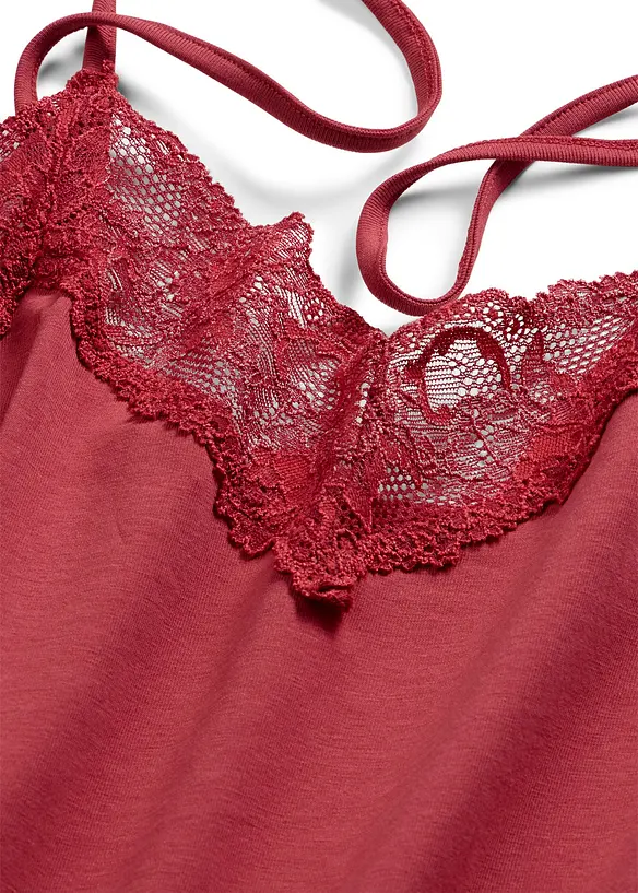 Camicia da notte corta con spalline sottili, bonprix