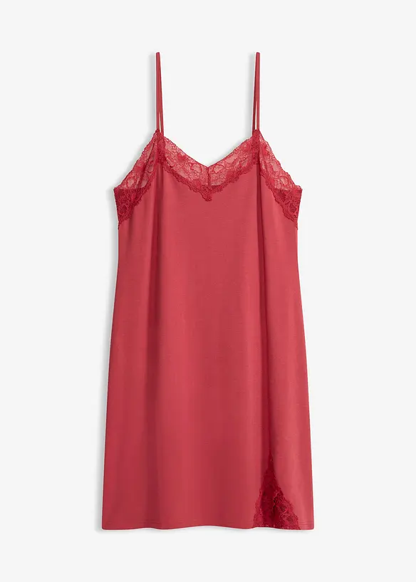 Camicia da notte corta con spalline sottili, bonprix