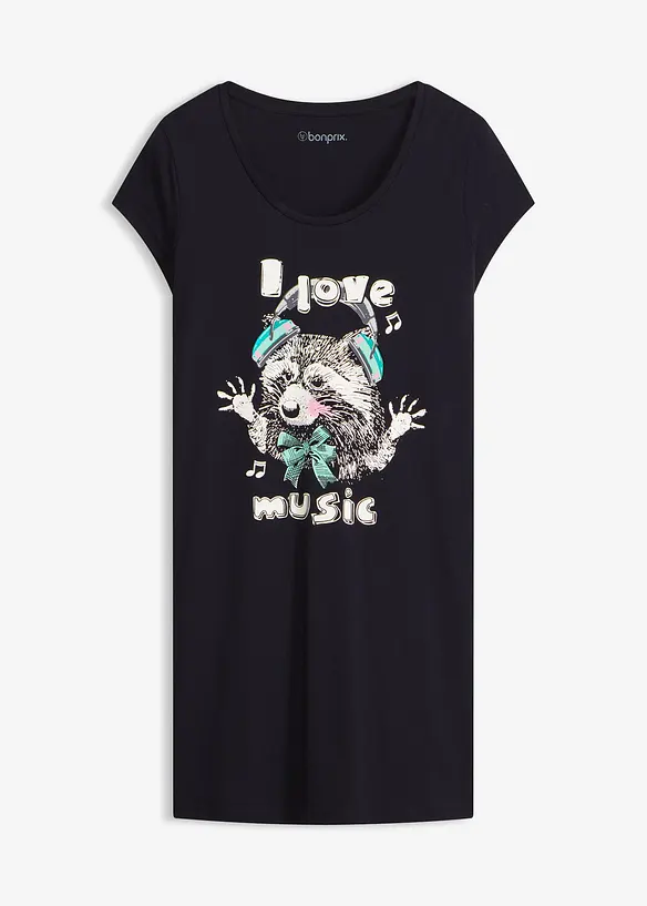 Camicia da notte corta in puro cotone biologico, bonprix