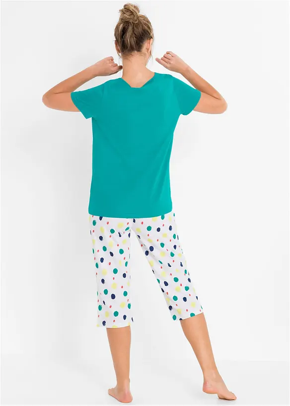 Pigiama corto in puro cotone, bonprix