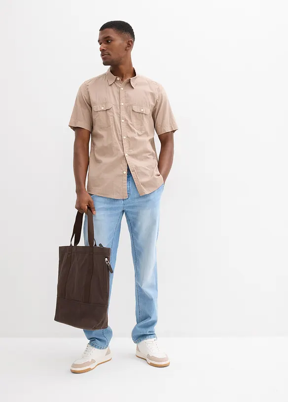 Camicia a maniche corte in puro cotone, bonprix