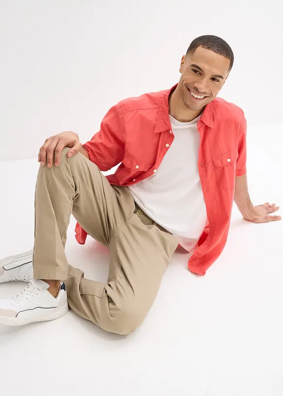 Camicia a maniche corte in puro cotone, bonprix