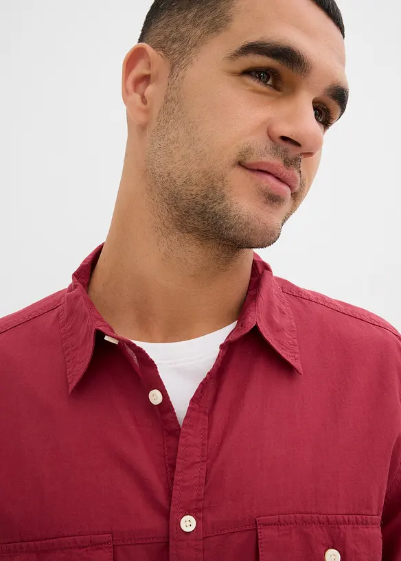 Camicia a maniche corte in puro cotone, bonprix