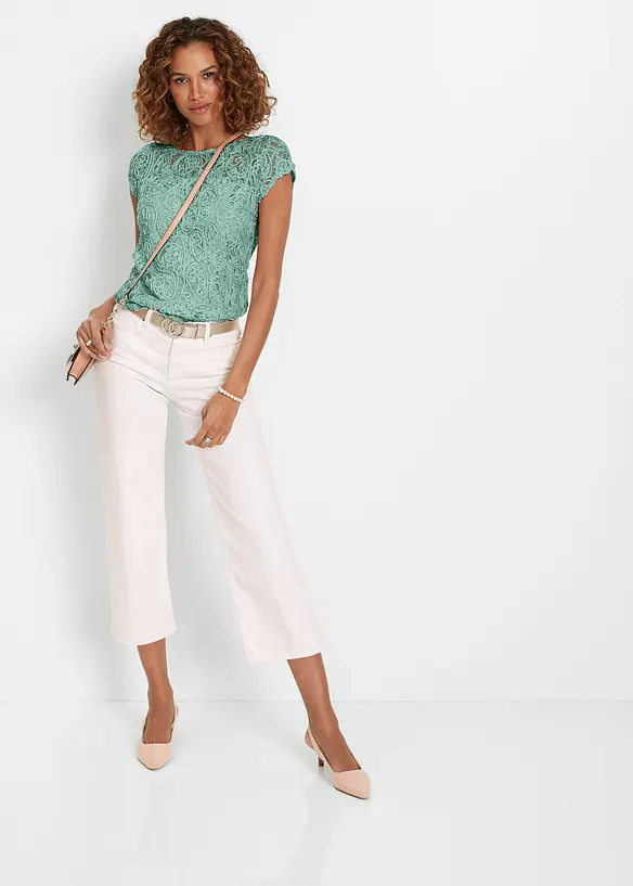 Blusa in pizzo, bonprix